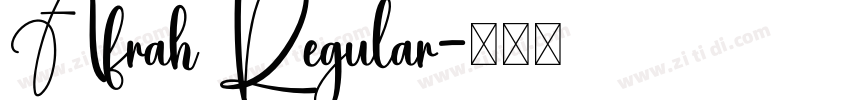 Afrah Regular字体转换